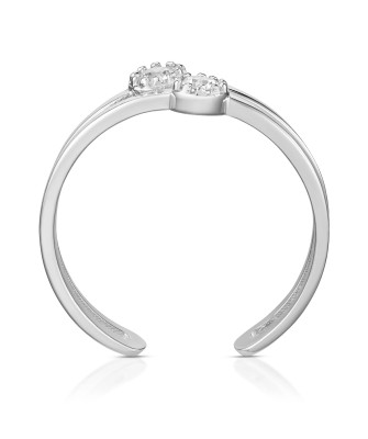 Double silver ring zirconia