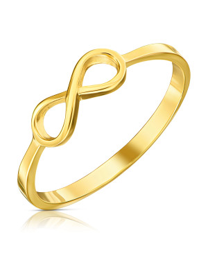 Gold infinity ring 8k