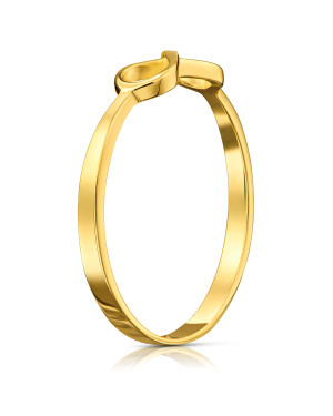 Gold infinity ring 8k
