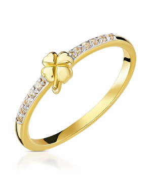 Gold ring Happy 14k test