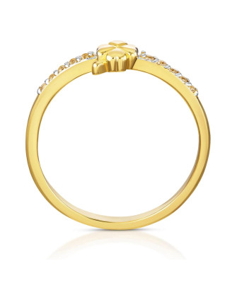 Gold ring Happy 14k test