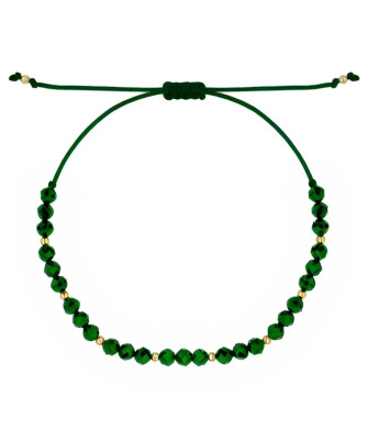 Gold cord bracelet for the hand CIRCLE