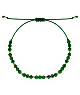 Gold cord bracelet for the hand CIRCLE