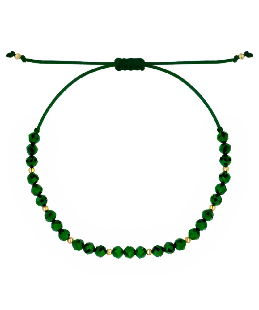 Gold cord bracelet for the hand CIRCLE