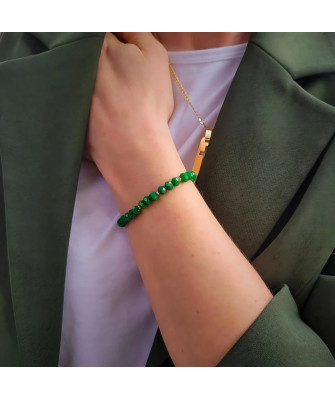 Gold cord bracelet for the hand CIRCLE