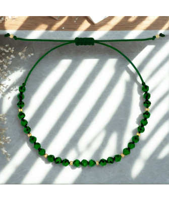 Gold cord bracelet for the hand CIRCLE