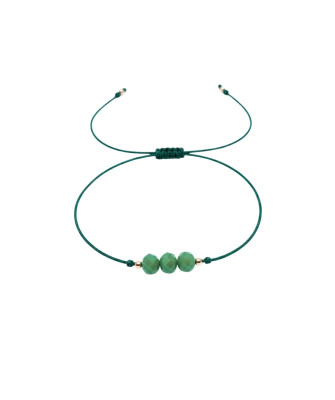 Gold string bracelet for the hand KEY