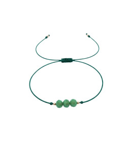 Gold string bracelet for the hand KEY