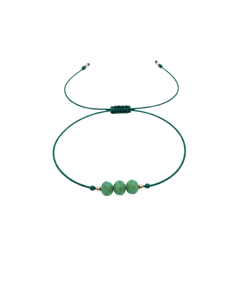 Gold string bracelet for the hand KEY