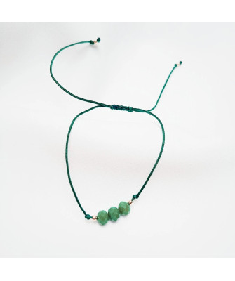 Gold string bracelet for the hand KEY