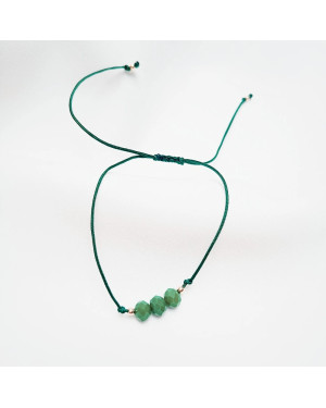 Gold string bracelet for the hand KEY