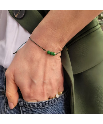 Gold string bracelet for the hand KEY