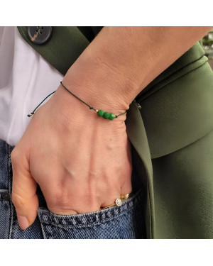 Gold string bracelet for the hand KEY