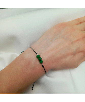 Gold string bracelet for the hand KEY