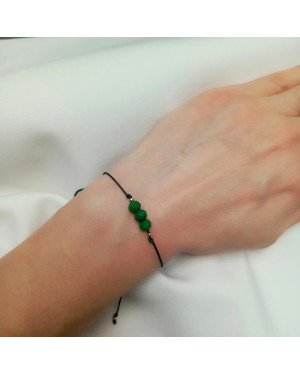 Gold string bracelet for the hand KEY