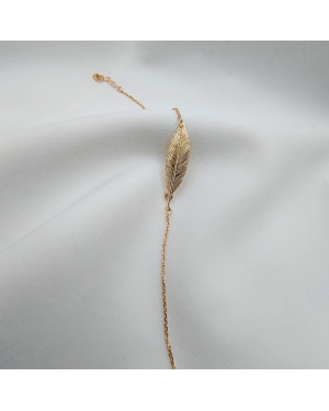 Silver bracelet Swan charm coated with 18k gold