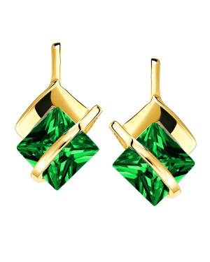 Gold earrings emerald headbands 8k