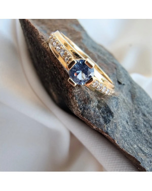 Ring with a blue stone 8k