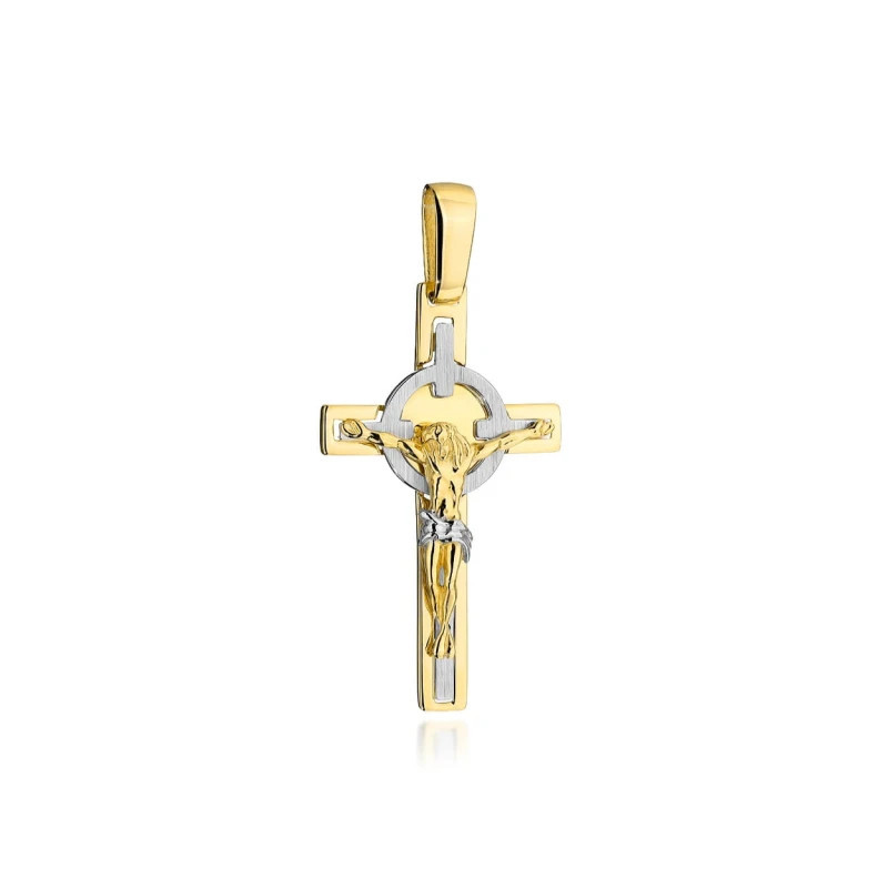 ⭐ Three-dimensional Benedictine gold cross ♥ GoldJewellery