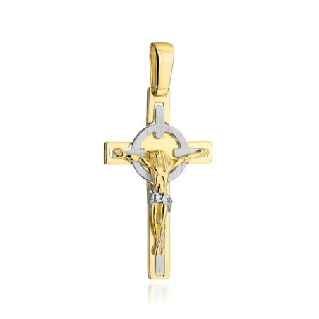 ⭐ Three-dimensional Benedictine gold cross ♥ GoldJewellery