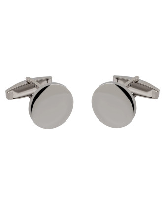 Silver Circle Cufflinks