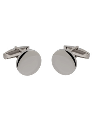 Silver Circle Cufflinks