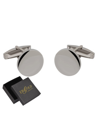 Silver Circle Cufflinks