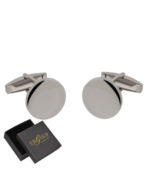 Silver Circle Cufflinks