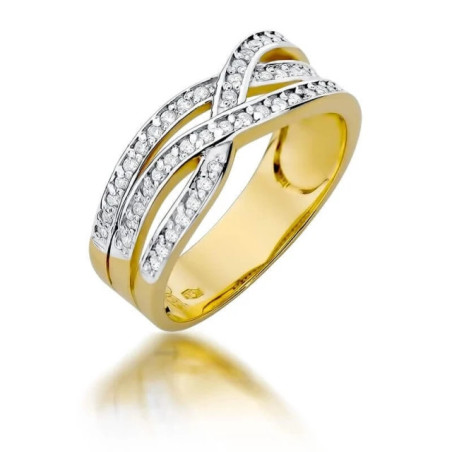 Gold ring with diamond EY-215 0.27ct | GoldJewellery