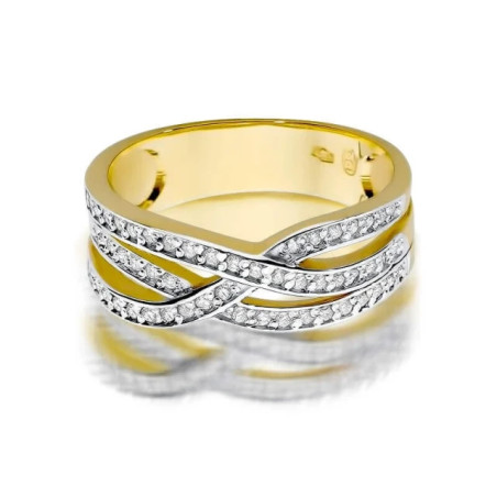Gold ring with diamond EY-215 0.27ct | GoldJewellery