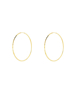 Gold Hoop Earrings Eclat diameter 2 cm