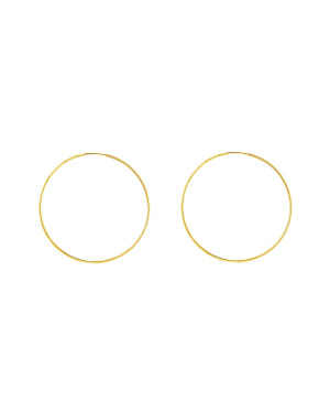 Gold Hoop Earrings Eclat diameter 2 cm