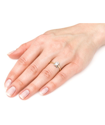 14k zirconia ring