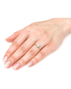 14k zirconia ring