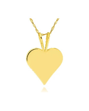 Gold pendant Full heart