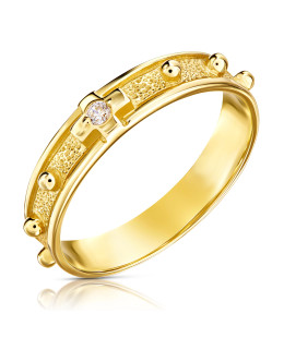 Gold rosary ring