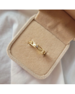Gold rosary ring