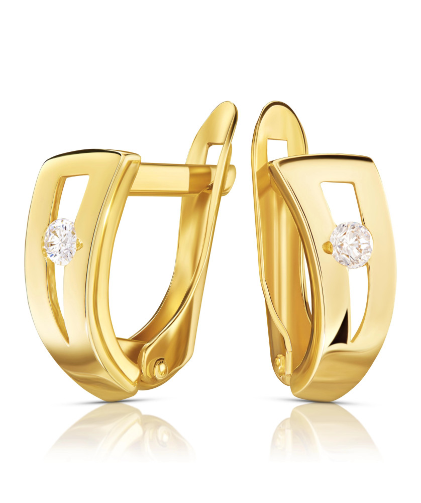 Earrings 8k with zirconia