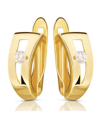 Earrings 8k with zirconia