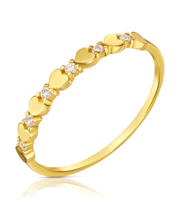 14k gold heart ring