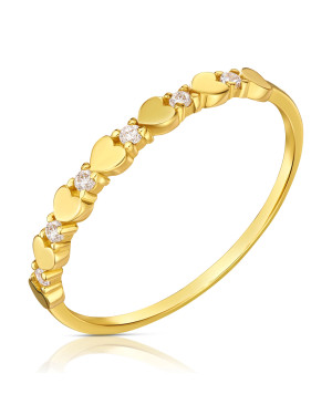 14k gold heart ring