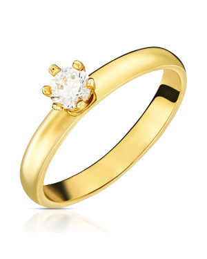 Gold engagement ring 8k cubic zirconia