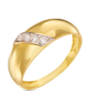 Gold ring 8k with stones