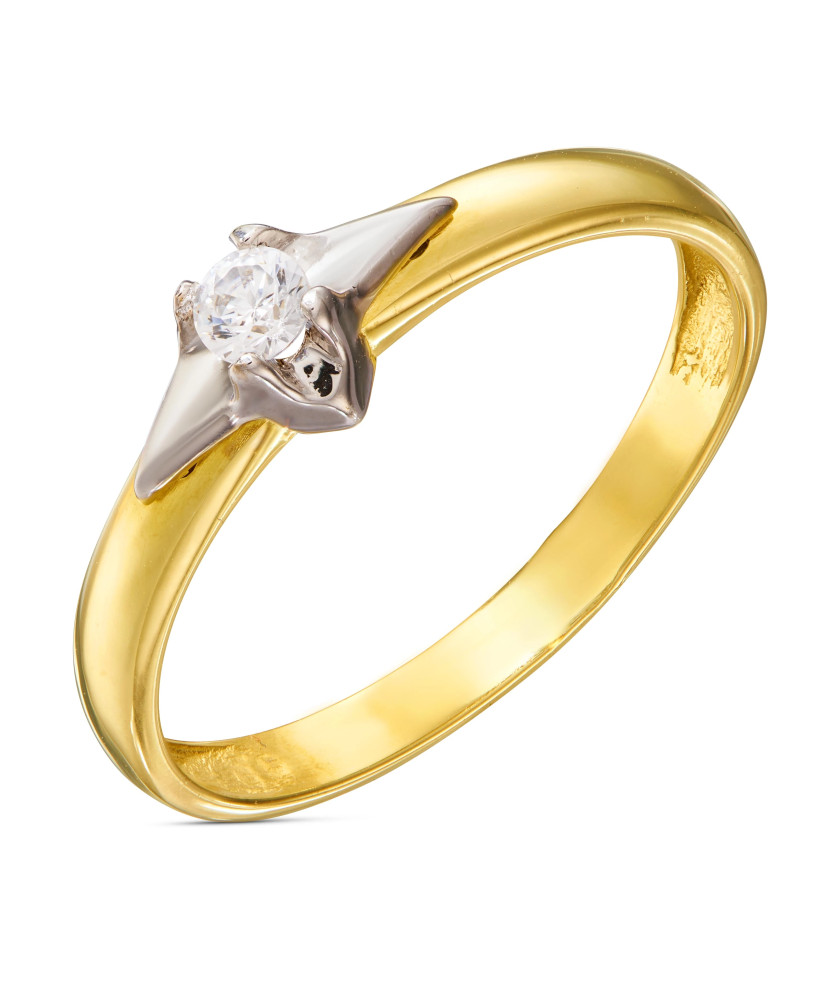 Ring with stone gold 8k
