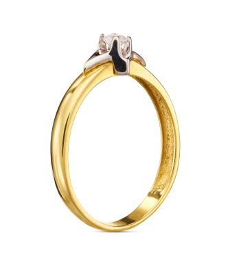 Ring with stone gold 8k