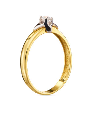 Ring with stone gold 8k