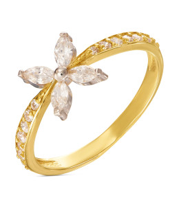 Butterfly ring gold 8k