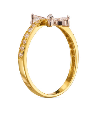 Butterfly ring gold 8k