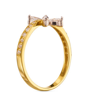 Butterfly ring gold 8k