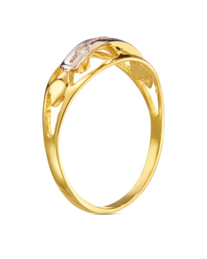 Gold ring 8k with small stones